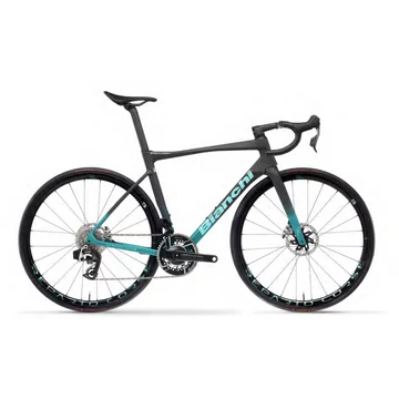 BIANCHI 26 SPECIALISSIMA RC Red AXS 12sp Fekete/Metál Celeste 53 kerékpár