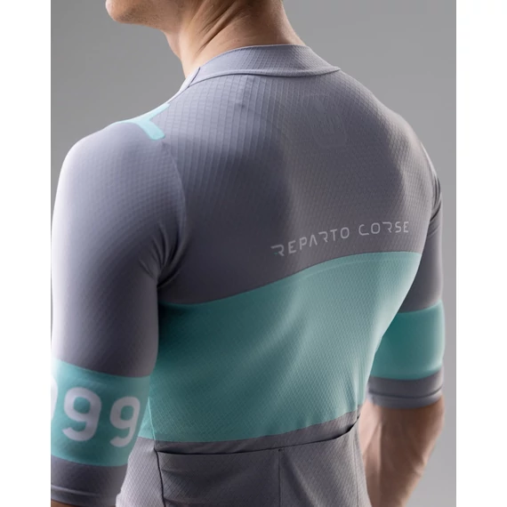BIANCHI RC ICON 999 Grey/Celeste M rövid ujjú mez